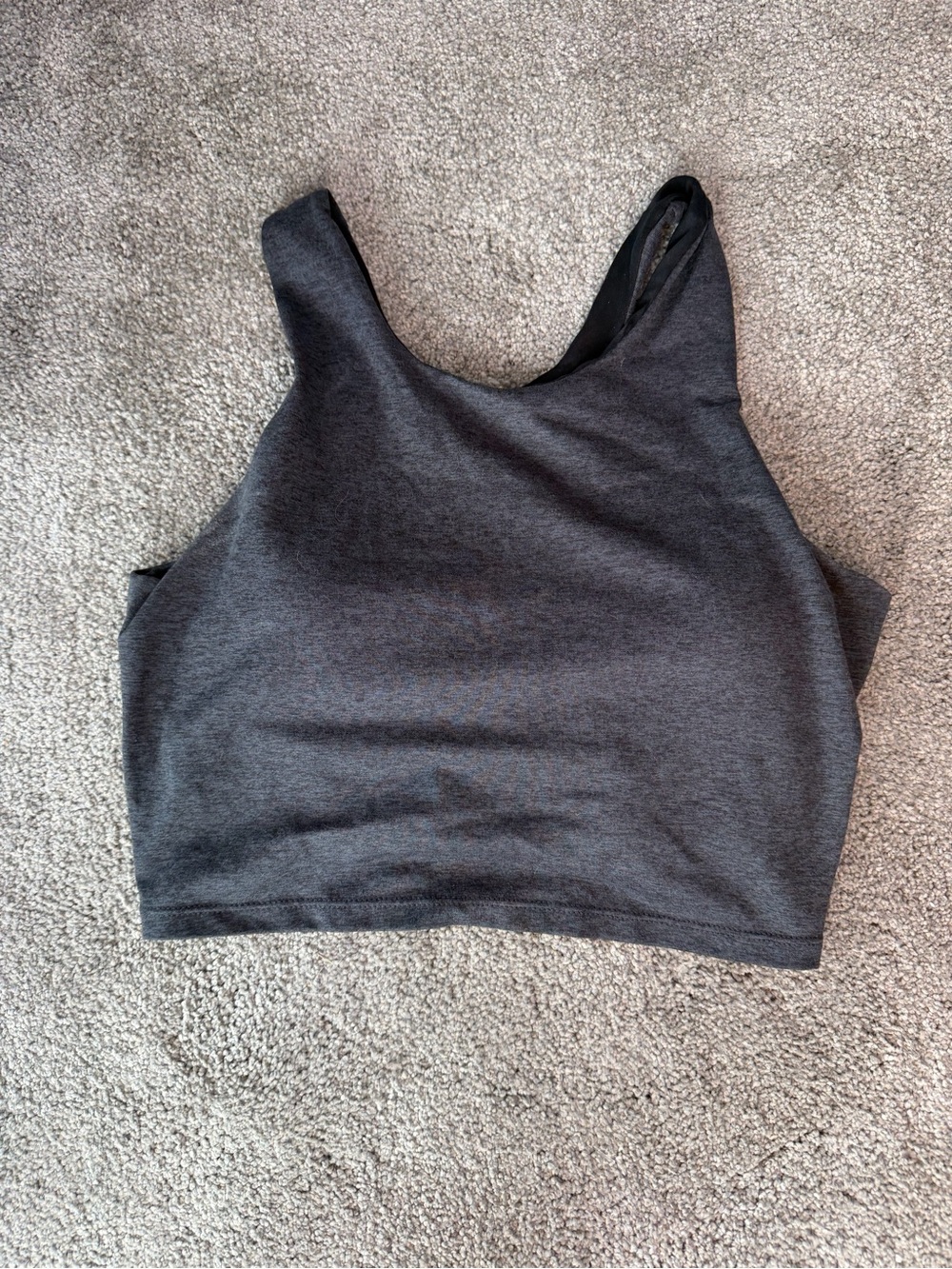 Kyodan Charcoal Gray Crop Tank Top